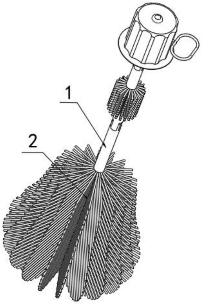 一种新型容量瓶自动清洗刷的制作方法