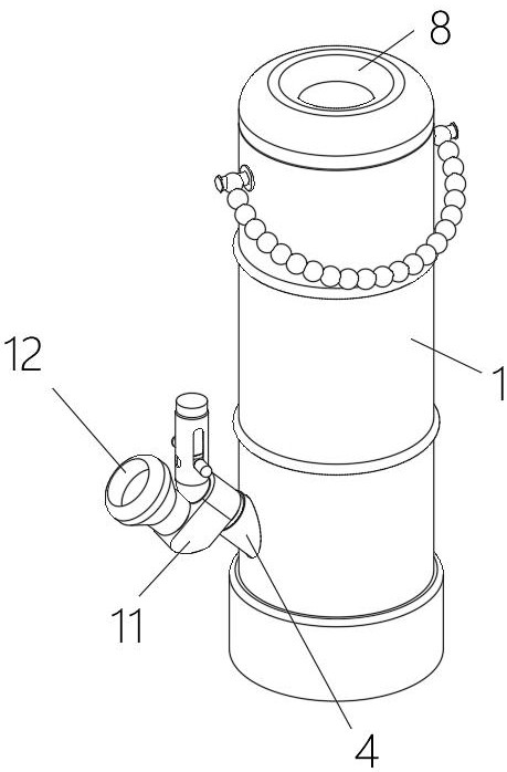 一种分体式旱湿两用防溢水多用途水烟筒的制作方法