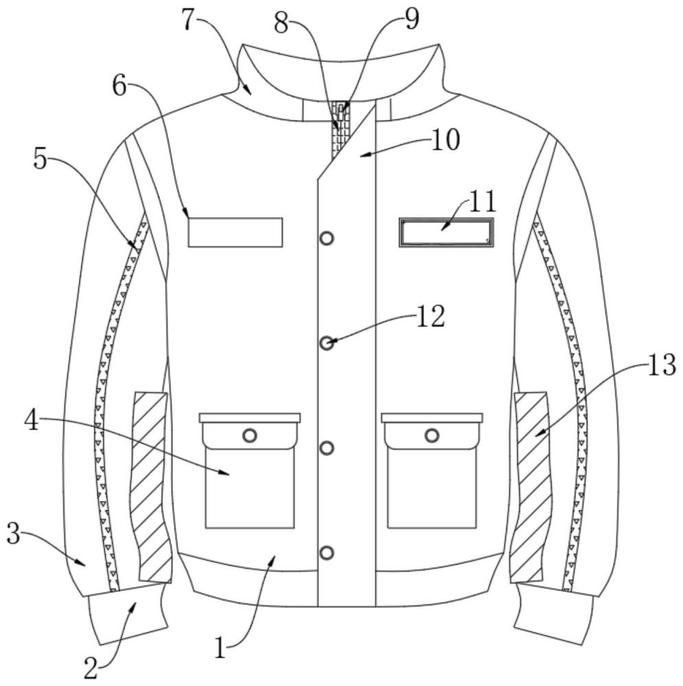 一种保暖性好的校服的制作方法